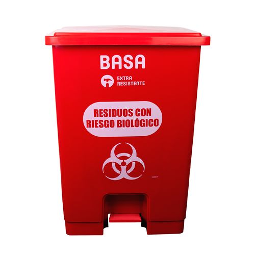 Papelera Automática Con Logo Sanitario 32 L