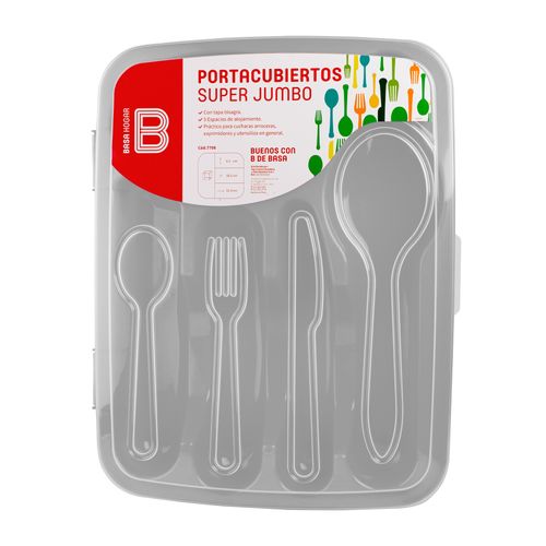 Portacubierto Super Jumbo  con Tapa Bisagra