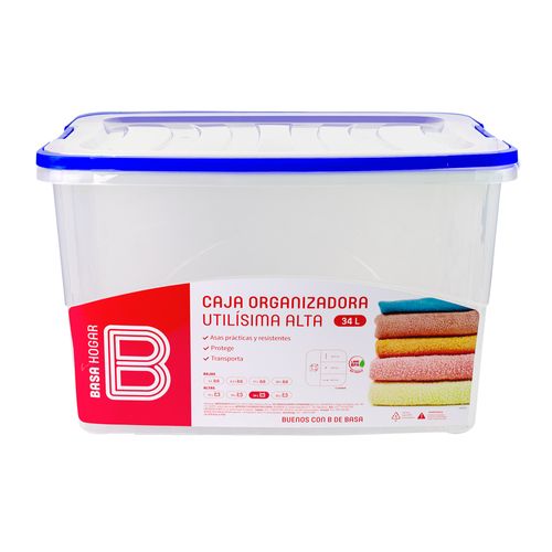 Caja Organizadora Utilisima Alta 34 Litros