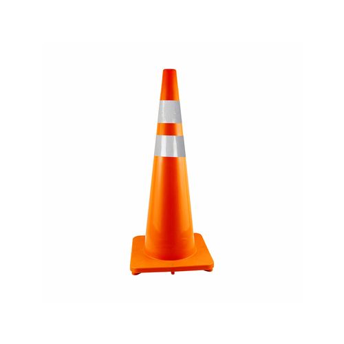 Cono Vial De Seguridad Pebd 90 Cms Con Cinta Reflectiva