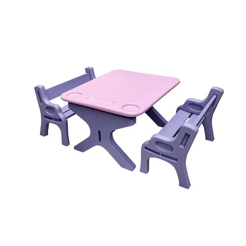 Set Didactico (1 Mesa + 2 Bancas)