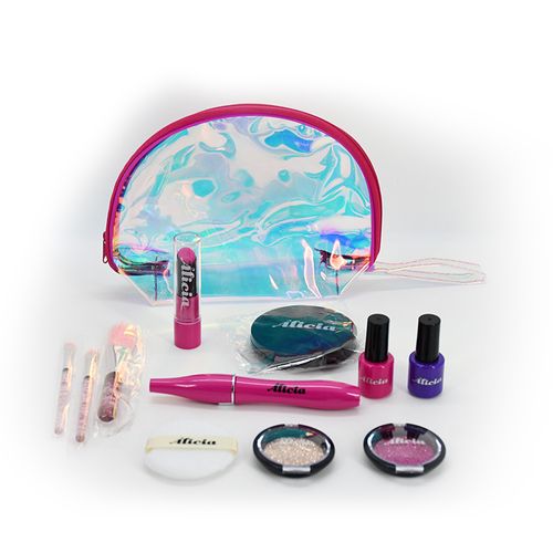 Set de Belleza Alicia con Neceser Tornasolado 12 Pzas
