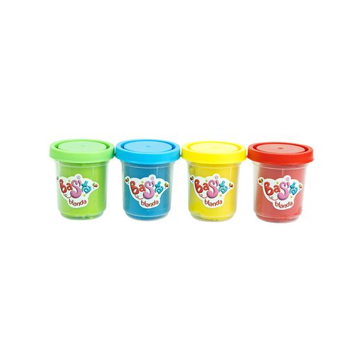 Set de Plastilina Basita Blanda x 4 Potes
